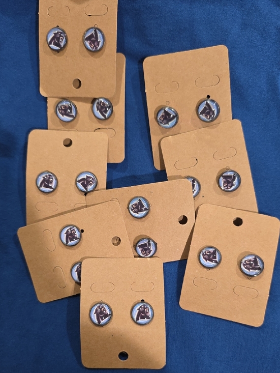 Jewelry - Panther Stud Earrings 8 Pairs